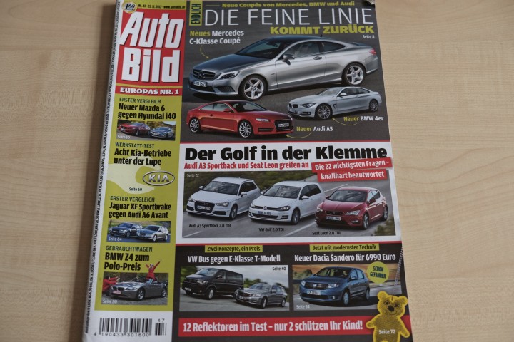 Deckblatt Auto Bild (47/2012)